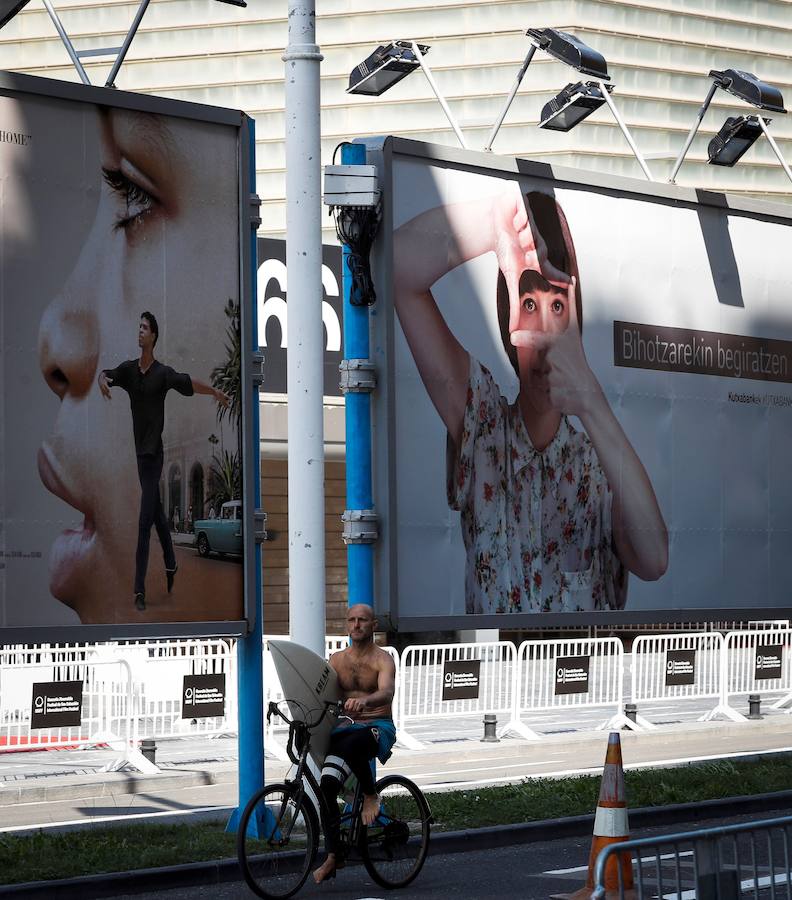 Estrellas de la televisión y el cine en San Sebastián