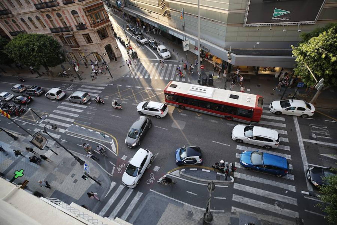 El caos de la calle Colón