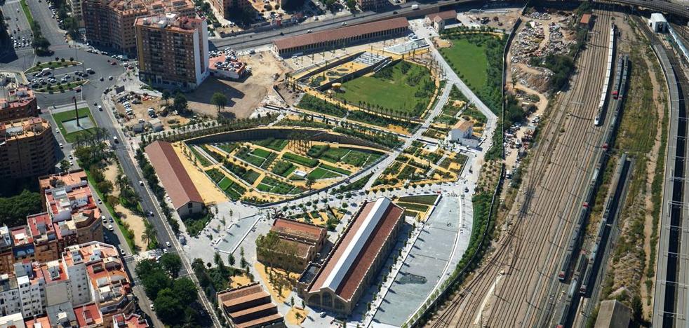 El Parque Central de Valencia, a vista de pájaro