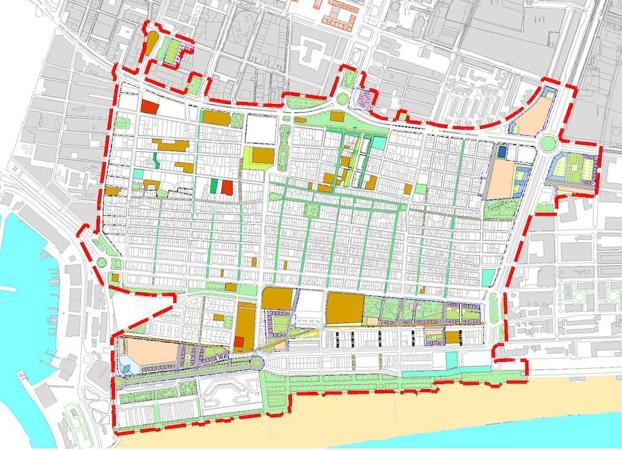 Blasco Ibáñez terminará en una gran plaza ajardinada en el Cabanyal