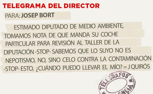 Telegrama para Josep Bort