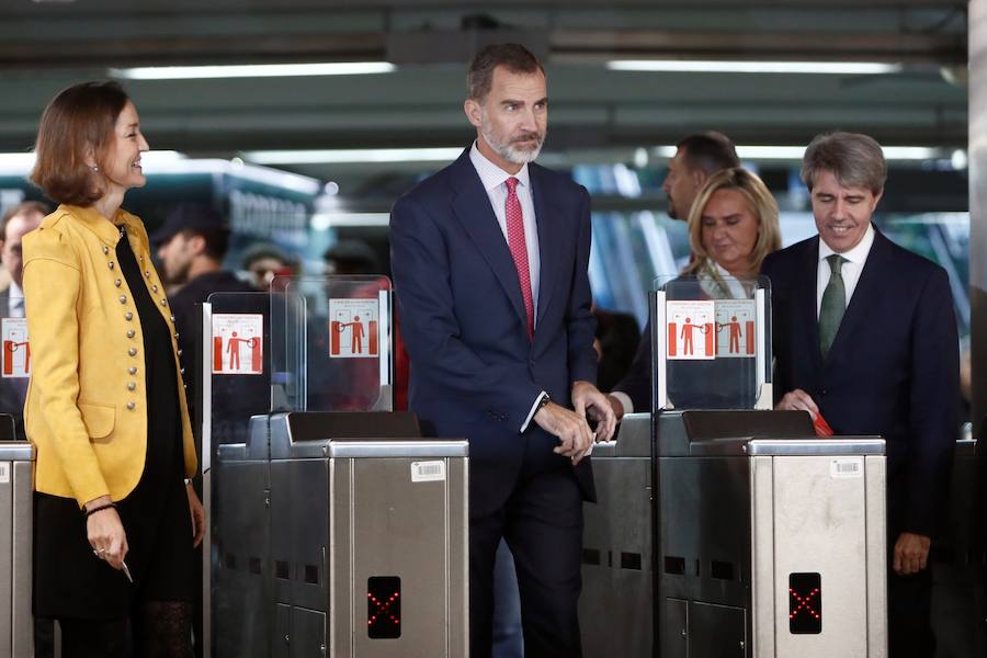 El Metro de Madrid celebra sus 100 años con el Rey a bordo