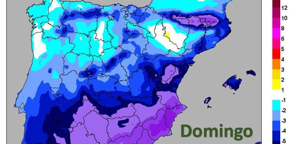 La ola de frío polar trae la lluvia este fin de semana a Valencia