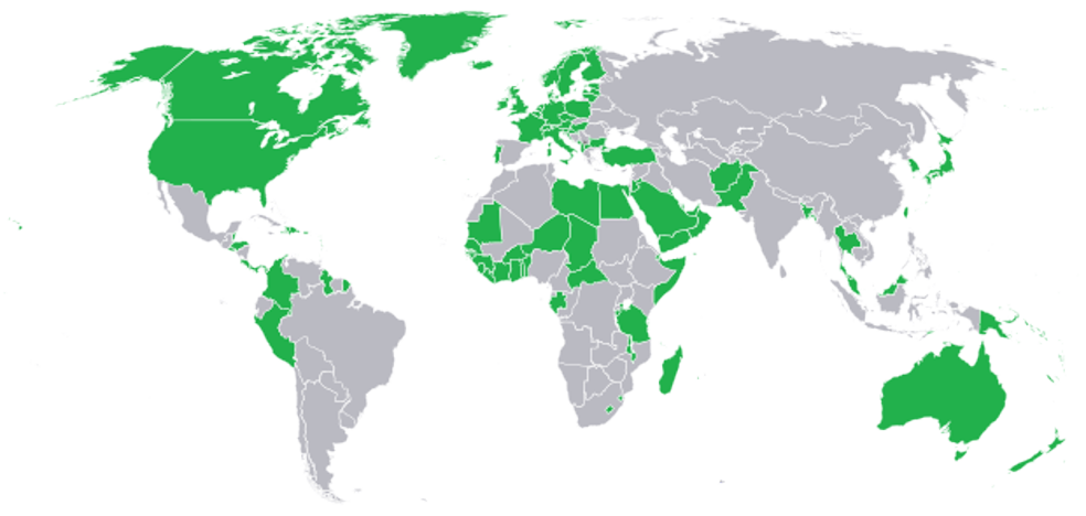 Los 111 países que reconocen a Kosovo internacionalmente como país independiente... y los que no