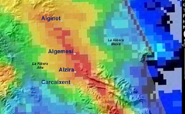 El temporal de lluvias en Valencia se concentra en 175 km2