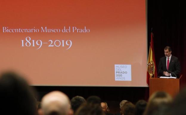 «El Prado es el gran símbolo de la creatividad de nuestro país», asegura Felipe VI