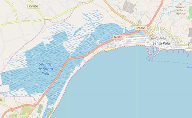 Muere una mujer tras el accidente de un autobús escolar con cuatro coches en la N-332 en Santa Pola