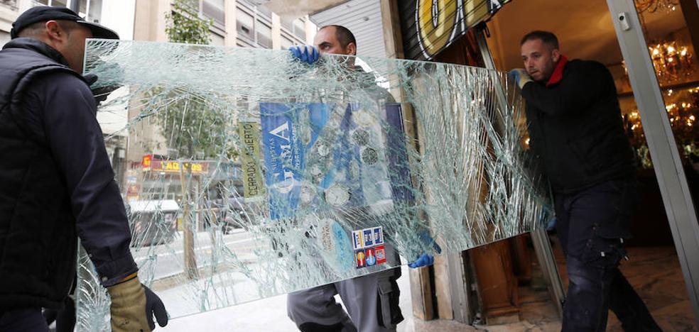 Intento de robo con alunizaje en pleno centro de Valencia