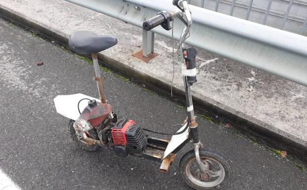 Multado por circular con un patinete eléctrico casero por la vía pública