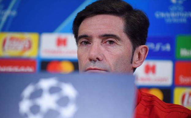 Marcelino, a Guedes: «Van 27 minutos y no te vas de uno»