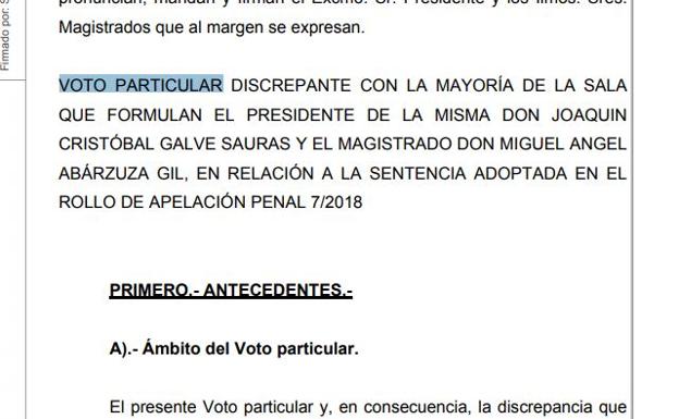 La sentencia firme de La Manada y los dos votos particulares