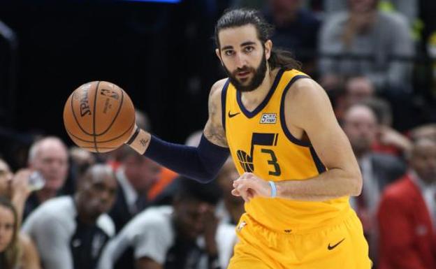 Ricky Rubio destaca en el triunfo de los Jazz ante los Rockets