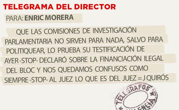 Telegrama para Enric Morera