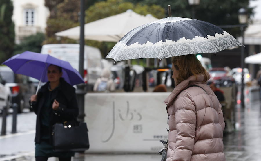 Fuerte descenso de las temperaturas y lluvias débiles en Valencia