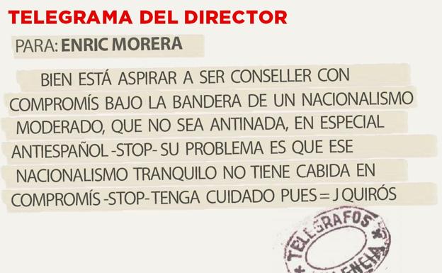 Telegrama para Enric Morera