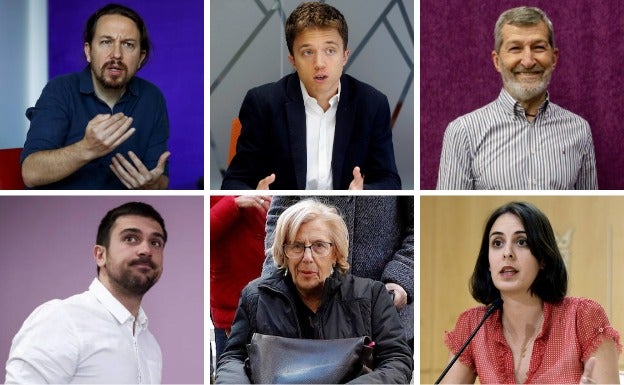 Los protagonistas de la crisis de Podemos en Madrid