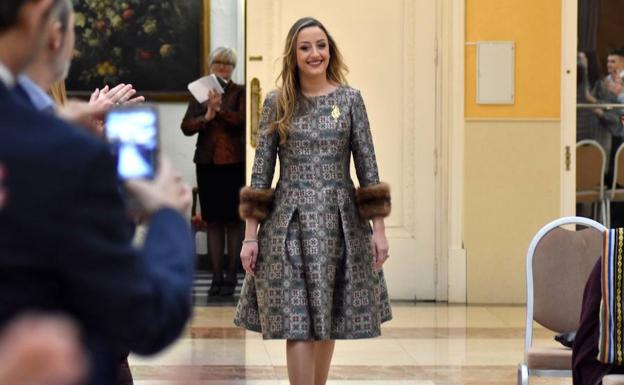 Rocío Gil recibe el homenaje de La Seu-La Xerea-El Mercat