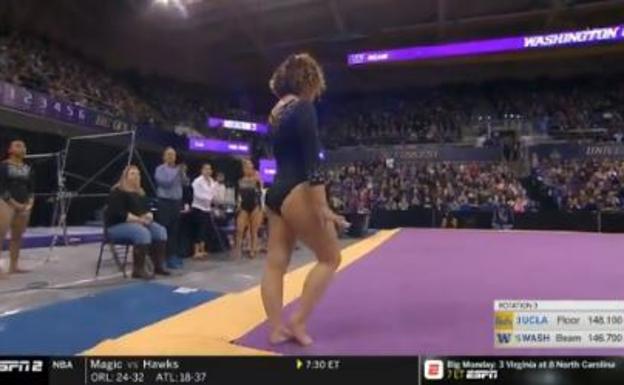 Otro '10' para Katelyn Ohashi, la estrella de UCLA