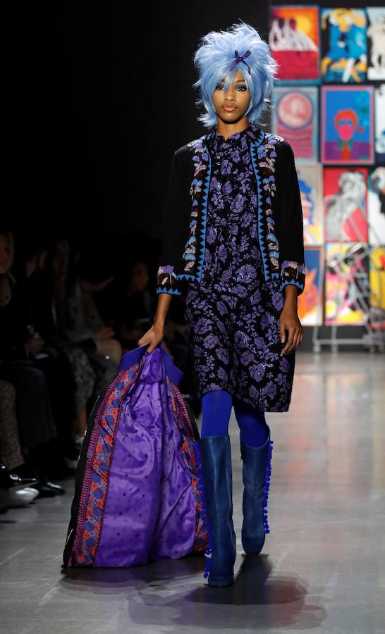 El color de Anna Sui en la Semana de la Moda de Nueva York