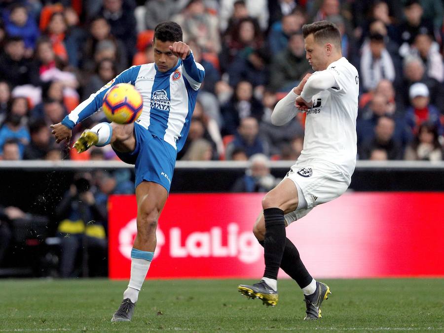 El Valencia-Espanyol, en imágenes