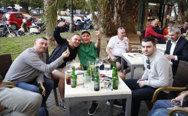 Seis aficionados del Celtic detenidos en Valencia tras agredir a policías