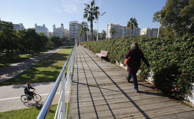 Un aficionado ebrio del Celtic se cae del Puente de las Flores al intentar hacerse un selfi