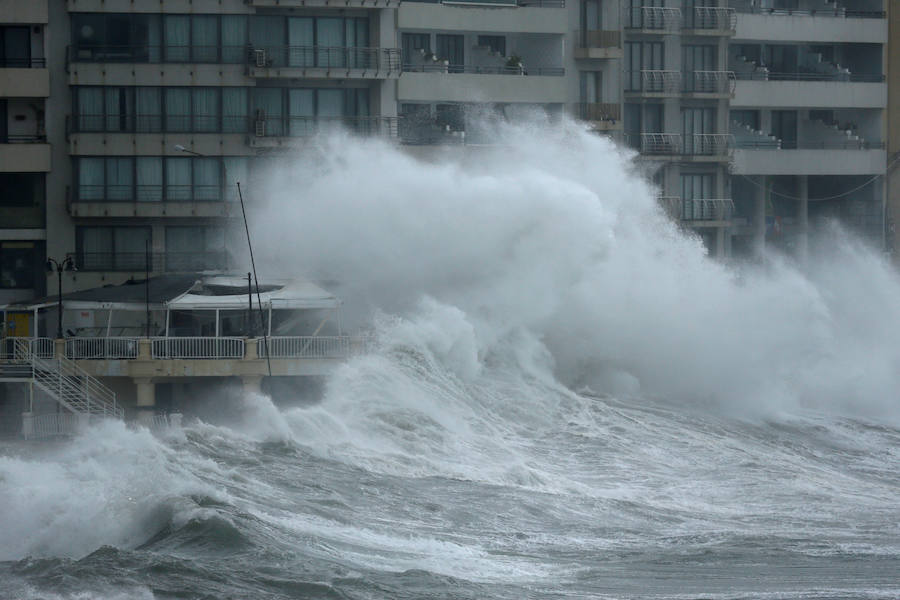 Fuerte temporal de viento en Malta