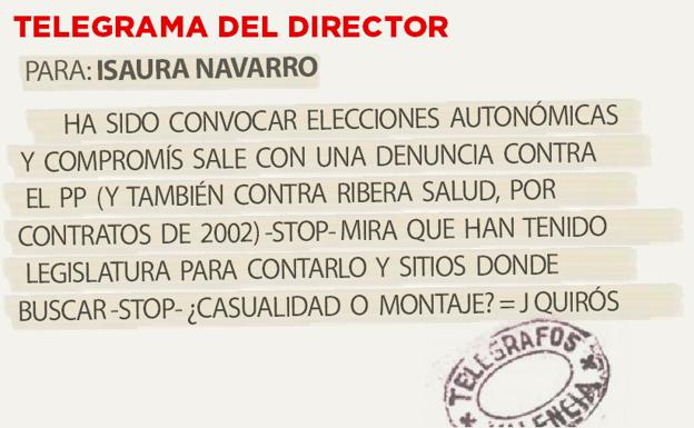 Telegrama para Isaura Navarro