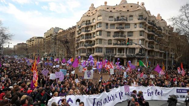 Horario y recorrido de la manifestación del 8 de marzo en Barcelona en el Día de la Mujer