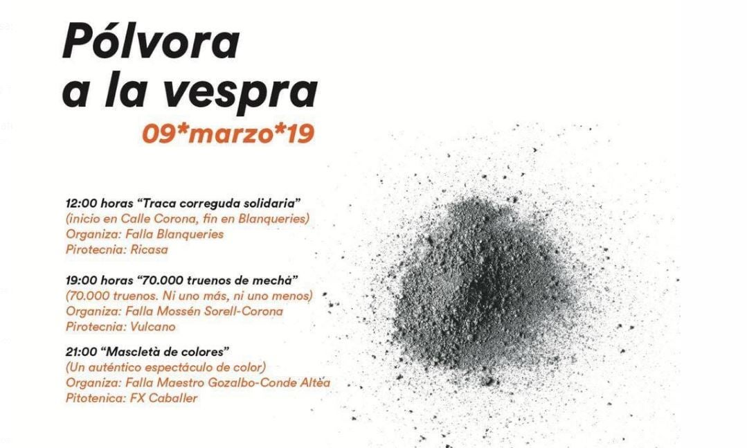 La 'pólvora a la vespra' llega a las Fallas 2019