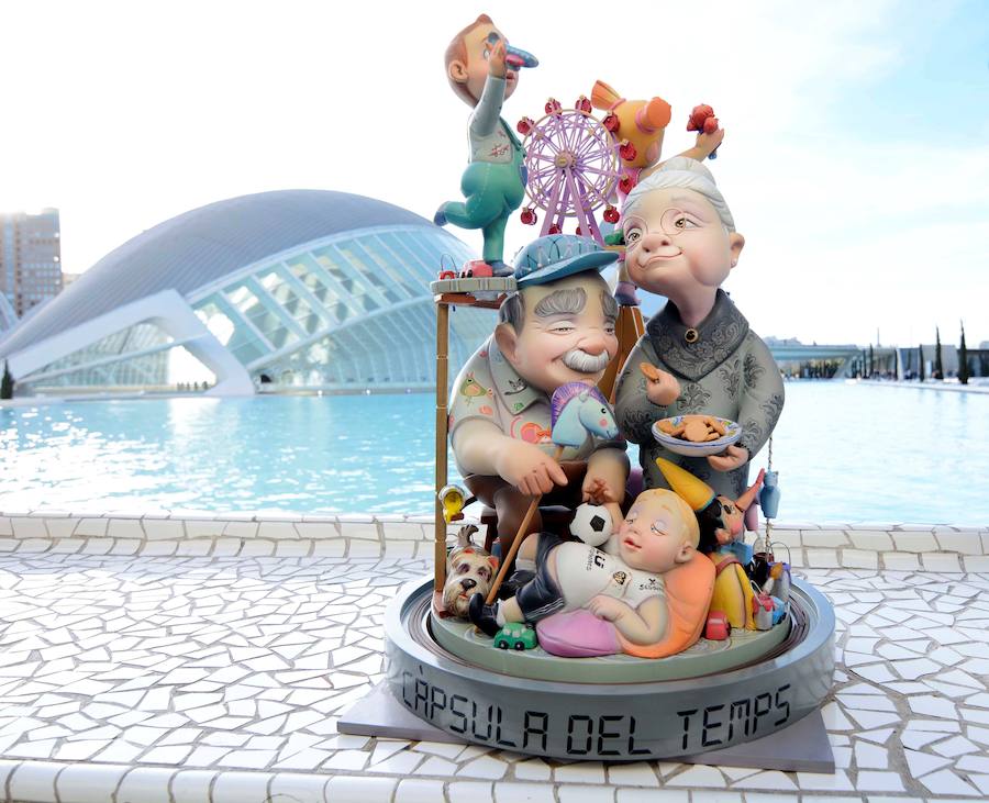 Ninot indultat infantil de las Fallas 2019: La Falla Císcar-Burriana salva de la cremà de 'Cápsula del tiempo'