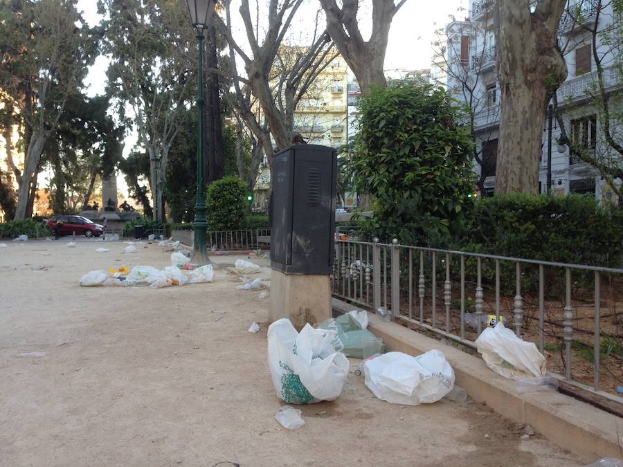 Botellón en Valencia en los días de Fallas 2019