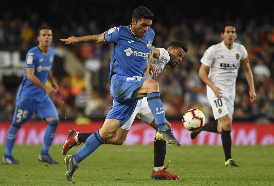 El Valencia-Getafe, en imágenes