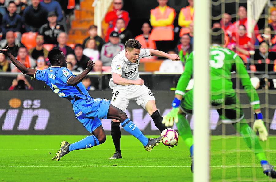 El Valencia no puede con el Getafe