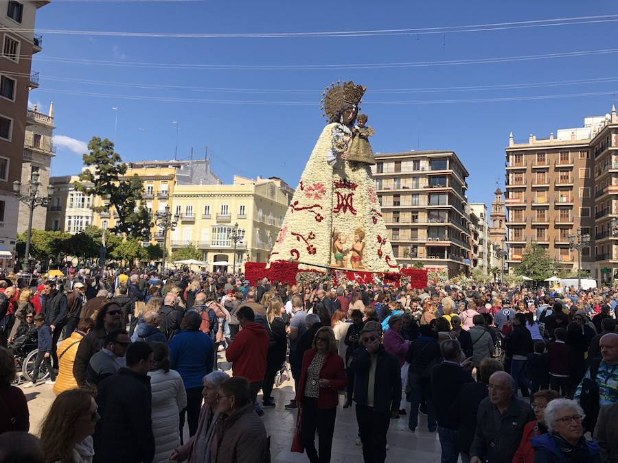 De peregrinación a la Virgen