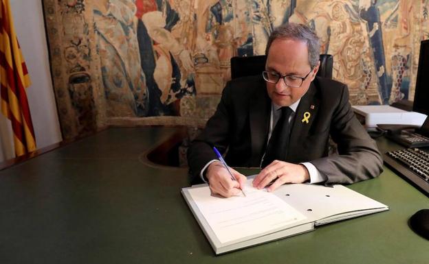 Torra pide reforzar todos los frentes pero debilita su Govern relevando a dos consejeras