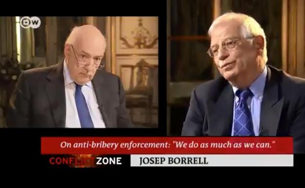 Borrell abandona una entrevista en una cadena alemana cuando le preguntan por Cataluña