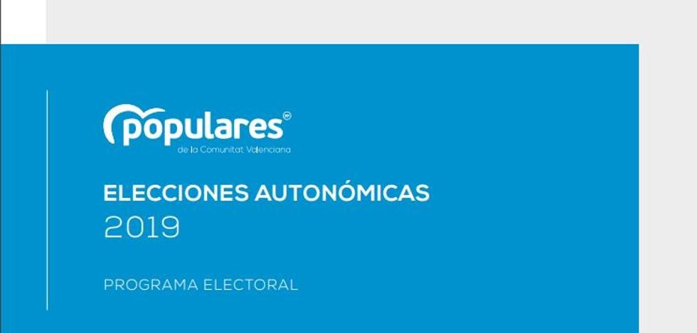 Programa electoral del PP para las elecciones autonómicas 2019 en la Comunitat Valenciana