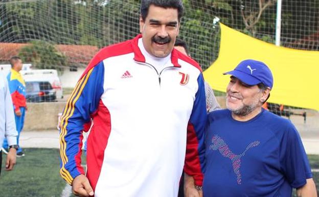 Maradona, investigado por apoyar a Maduro y atacar a Trump