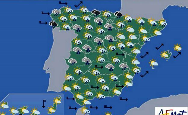 Una sucesión de borrascas dejará lluvias generalizadas hasta Semana Santa