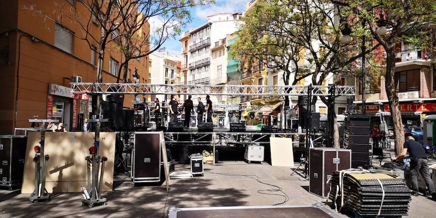 Protestas vecinales ante otro concierto junto a la Lonja por el riesgo de botellón