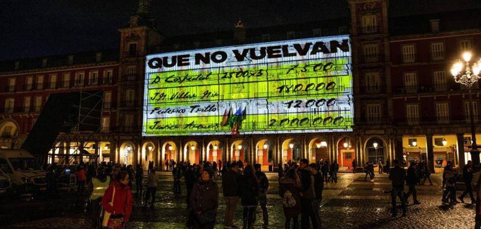Podemos reinvindica la proyección de los papeles de Bárcenas en Madrid