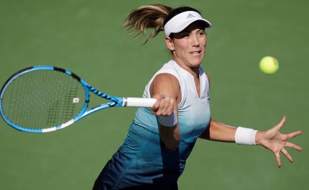 Muguruza vuelve a tocar metal a costa de una mermada Azarenka