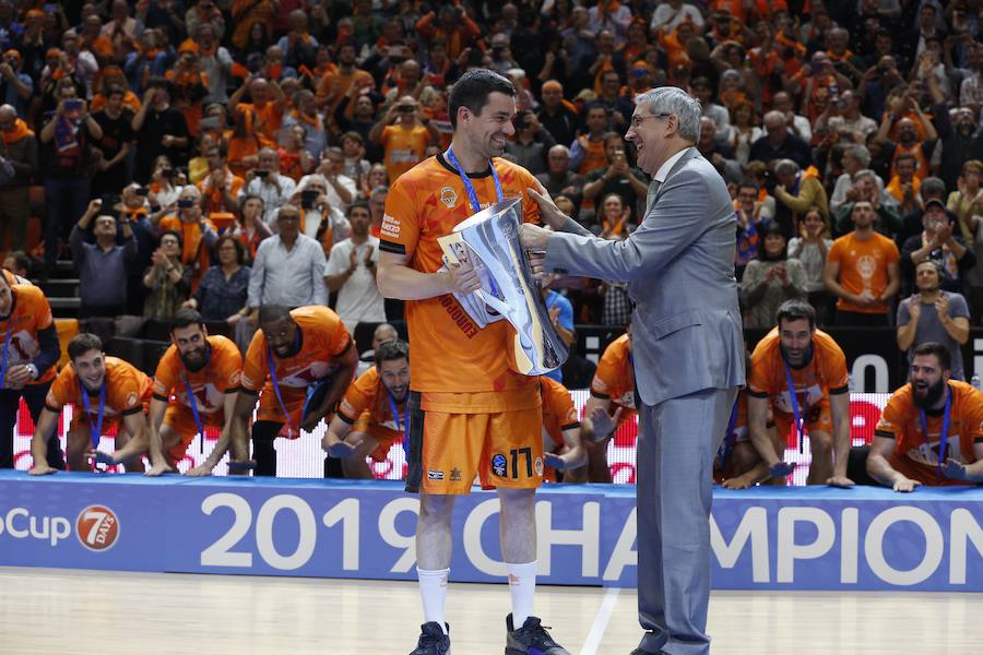 El ambiente en la Fonteta durante el Valencia Basket-Alba Berlin