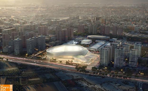 El aparcamiento del Valencia Arena obliga a trasladar un colegio público