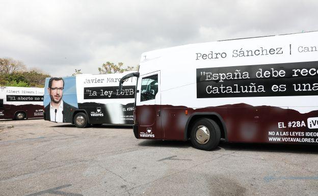 Los nuevos autobuses de HazteOir que llegarán a Valencia