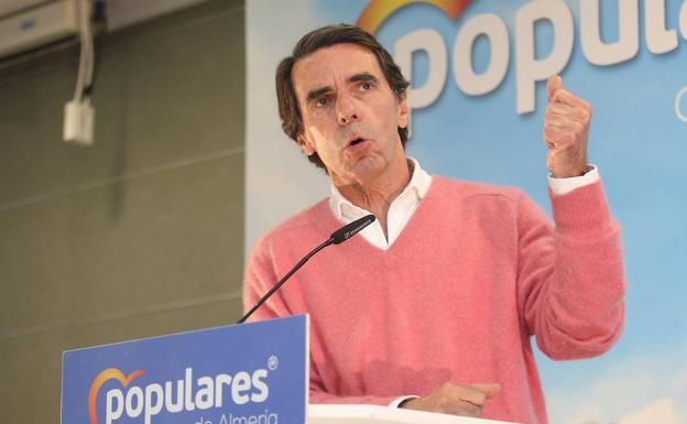 Aznar: «Si tengo delante alguno de los candidatos de ayer, me duran muy poco»