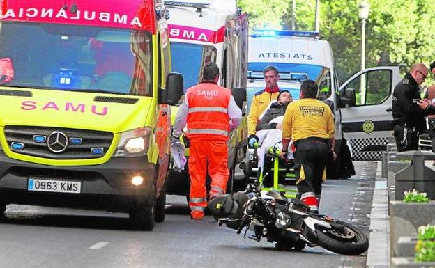 Los accidentes se agravan en la ciudad de Valencia