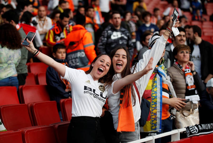 La afición del Valencia CF en Londres