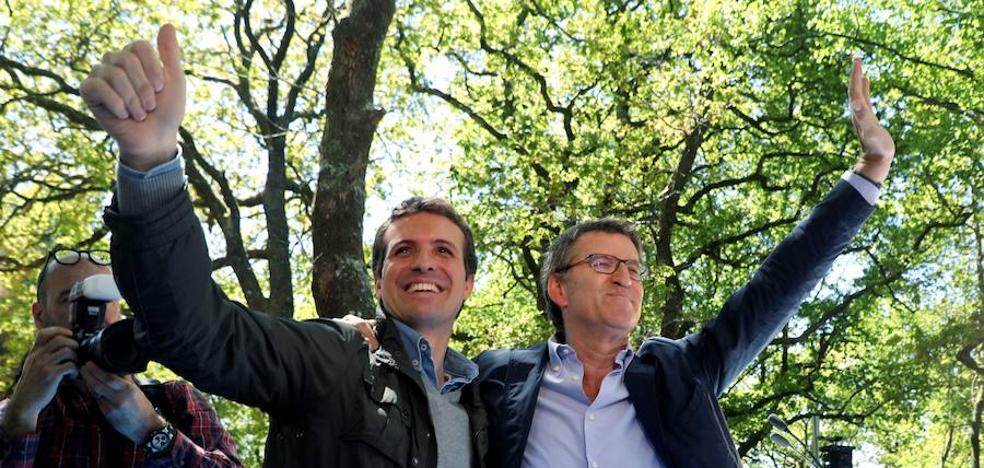 Casado y Feijóo cierran filas para evitar una nueva debacle el 26-M